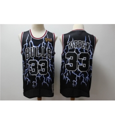 Bulls 33 Scottie Pippen Black Hardwood Classics Lightning Limited Edition Jersey Bulls 33 Scottie Pippen Black Hardwood Classics Lightning Limited Edition Jersey