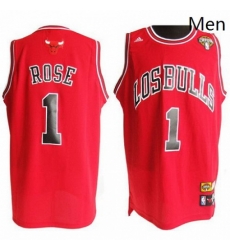 Latin Nights Bulls 1 Derrick Rose Red Stitched NBA Jersey Latin Nights Bulls 1 Derrick Rose Red Stitched NBA Jersey