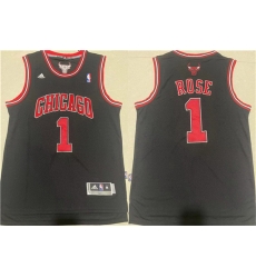 Men Chicago Bulls 1 Derrick Rose Black Stitched Basketball Jersey Men Chicago Bulls 1 Derrick Rose Black Stitched Basketball Jersey