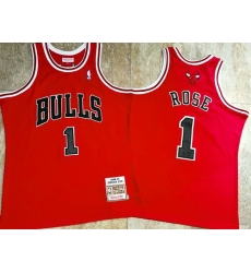 Men Chicago Bulls 1 Derrick Rose Red 2008 09 Hardwood Classics Jersey Men Chicago Bulls 1 Derrick Rose Red 2008 09 Hardwood Classics Jersey