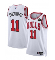 Men Chicago Bulls 11 Ayo Dosunmu White 2024 Association Edition Stitched Basketball Jersey Men Chicago Bulls 11 Ayo Dosunmu White 2024 Association Edition Stitched Basketball Jersey