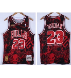 Men Chicago Bulls 1995-96 Season Michael Jordan #23 Hebru Brantley X M&N Black Jersey Men Chicago Bulls 1995-96 Season Michael Jordan #23 Hebru Brantley X M&N Black Jersey
