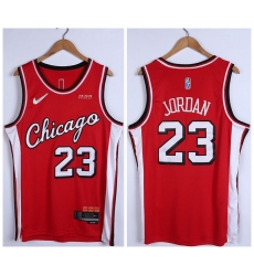 Men Chicago Bulls 23 Michael Jordan 75th Anniversary Red Edition Swingman Stitched Basketball Jersey Men Chicago Bulls 23 Michael Jordan 75th Anniversary Red Edition Swingman Stitched Basketball Jersey