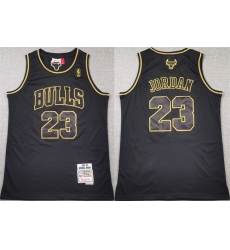 Men Chicago Bulls 23 Michael Jordan Black Gold 1997 98 Stitched Basketball Jersey Men Chicago Bulls 23 Michael Jordan Black Gold 1997 98 Stitched Basketball Jersey