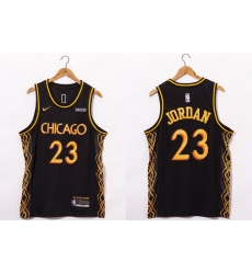 Men Chicago Bulls 23 Michael Jordan NEW Black Nike 2021 Swingman City Edition Jersey Men Chicago Bulls 23 Michael Jordan NEW Black Nike 2021 Swingman City Edition Jersey