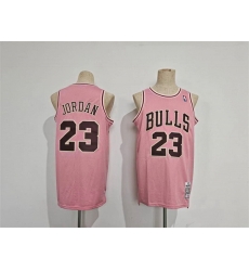 Men Chicago Bulls 23 Michael Jordan Pink Stitched Basketball Jersey Men Chicago Bulls 23 Michael Jordan Pink Stitched Basketball Jersey