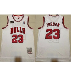 Men Chicago Bulls 23 Michael Jordan White 1997 98 Throwback Stitched Jersey Men Chicago Bulls 23 Michael Jordan White 1997 98 Throwback Stitched Jersey