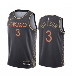 Men Nike Chicago Bulls 3 Devon Dotson Black NBA Swingman 2020 21 City Edition Jersey Men Nike Chicago Bulls 3 Devon Dotson Black NBA Swingman 2020 21 City Edition Jersey