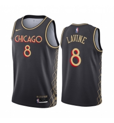 Men Nike Chicago Bulls 8 Zach Lavine Black NBA Swingman 2020 21 City Edition Jersey Men Nike Chicago Bulls 8 Zach Lavine Black NBA Swingman 2020 21 City Edition Jersey