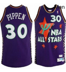 Mens Adidas Chicago Bulls 30 Scottie Pippen Authentic Purple 1995 All Star Throwback NBA Jersey Mens Adidas Chicago Bulls 30 Scottie Pippen Authentic Purple 1995 All Star Throwback NBA Jersey