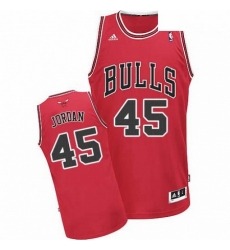 Mens Adidas Chicago Bulls 45 Michael Jordan Swingman Red Road NBA Jersey Mens Adidas Chicago Bulls 45 Michael Jordan Swingman Red Road NBA Jersey