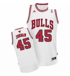 Mens Adidas Chicago Bulls 45 Michael Jordan Swingman White Home NBA Jersey Mens Adidas Chicago Bulls 45 Michael Jordan Swingman White Home NBA Jersey