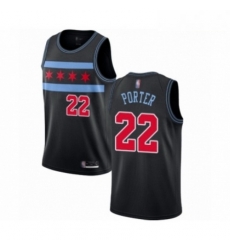 Mens Chicago Bulls 22 Otto Porter Authentic Black Basketball Jersey City Edition Mens Chicago Bulls 22 Otto Porter Authentic Black Basketball Jersey City Edition
