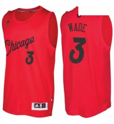 Mens Chicago Bulls 3 Dwyane Wade adidas Red 2016 2017 Christmas Day NBA Swingman Jersey Mens Chicago Bulls 3 Dwyane Wade adidas Red 2016 2017 Christmas Day NBA Swingman Jersey