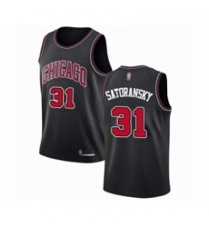 Mens Chicago Bulls 31 Tomas Satoransky Authentic Black Basketball Jersey Statement Edition Mens Chicago Bulls 31 Tomas Satoransky Authentic Black Basketball Jersey Statement Edition