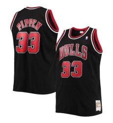 Men's Chicago Bulls #33 Scottie Pippen Balck Throwback Stitched Jersey Men's Chicago Bulls #33 Scottie Pippen Balck Throwback Stitched Jersey