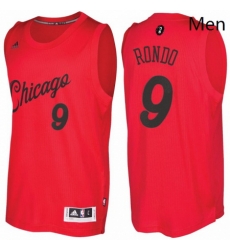 Mens Chicago Bulls 9 Rajon Rondo Red 2016 2017 Christmas Day NBA Swingman Jersey Mens Chicago Bulls 9 Rajon Rondo Red 2016 2017 Christmas Day NBA Swingman Jersey