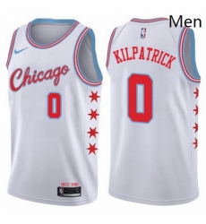 Mens Nike Chicago Bulls 0 Sean Kilpatrick Swingman White NBA Jersey City Edition Mens Nike Chicago Bulls 0 Sean Kilpatrick Swingman White NBA Jersey City Edition