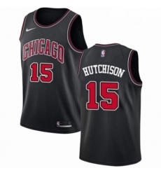 Mens Nike Chicago Bulls 15 Chandler Hutchison Authentic Black NBA Jersey Statement Edition Mens Nike Chicago Bulls 15 Chandler Hutchison Authentic Black NBA Jersey Statement Edition