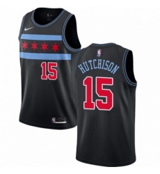 Mens Nike Chicago Bulls 15 Chandler Hutchison Swingman Black NBA Jersey City Edition Mens Nike Chicago Bulls 15 Chandler Hutchison Swingman Black NBA Jersey City Edition