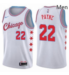 Mens Nike Chicago Bulls 22 Cameron Payne Authentic White NBA Jersey City Edition Mens Nike Chicago Bulls 22 Cameron Payne Authentic White NBA Jersey City Edition