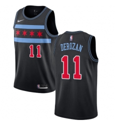 Nike Chicago Bulls 11 Demar Derozan Black NBA Swingman City Edition 2018 19 Jersey Nike Chicago Bulls 11 Demar Derozan Black NBA Swingman City Edition 2018 19 Jersey