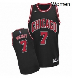 Womens Adidas Chicago Bulls 7 Justin Holiday Swingman Black Alternate NBA Jersey Womens Adidas Chicago Bulls 7 Justin Holiday Swingman Black Alternate NBA Jersey