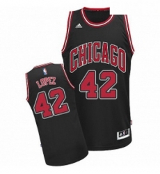 Youth Adidas Chicago Bulls 42 Robin Lopez Swingman Black Alternate NBA Jersey Youth Adidas Chicago Bulls 42 Robin Lopez Swingman Black Alternate NBA Jersey