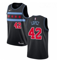 Youth Nike Chicago Bulls 42 Robin Lopez Swingman Black NBA Jersey City Edition Youth Nike Chicago Bulls 42 Robin Lopez Swingman Black NBA Jersey City Edition