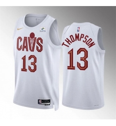 Men Cleveland Cavaliers 13 Tristan Thompson White Association Edition Stitched Jersey Men Cleveland Cavaliers 13 Tristan Thompson White Association Edition Stitched Jersey