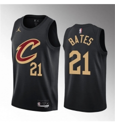 Men Cleveland Cavaliers 21 Emoni Bates Black 2023 Draft Statement Edition Stitched Jersey Men Cleveland Cavaliers 21 Emoni Bates Black 2023 Draft Statement Edition Stitched Jersey