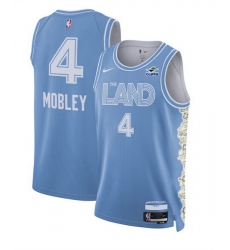 Men Cleveland Cavaliers 4 Evan Mobley Light Blue 2024 25 City Edition Stitched Jersey Men Cleveland Cavaliers 4 Evan Mobley Light Blue 2024 25 City Edition Stitched Jersey