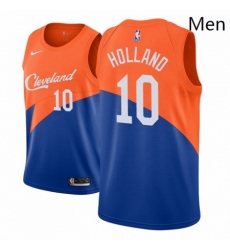 Men NBA 2018 19 Cleveland Cavaliers 10 John Holland City Edition Blue Jersey Men NBA 2018 19 Cleveland Cavaliers 10 John Holland City Edition Blue Jersey