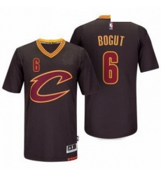 Mens Cleveland Cavaliers 6 Andrew Bogut adidas Black Player Swingman Sleeved Jersey Mens Cleveland Cavaliers 6 Andrew Bogut adidas Black Player Swingman Sleeved Jersey