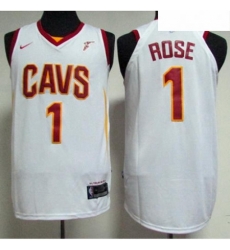 Mens Nike Cleveland Cavaliers 1 Derrick Rose White NBA Swingman Association Edition Jersey Mens Nike Cleveland Cavaliers 1 Derrick Rose White NBA Swingman Association Edition Jersey