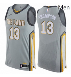 Mens Nike Cleveland Cavaliers 13 Tristan Thompson Authentic Gray NBA Jersey City Edition Mens Nike Cleveland Cavaliers 13 Tristan Thompson Authentic Gray NBA Jersey City Edition