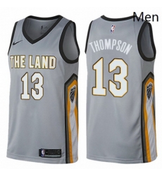 Mens Nike Cleveland Cavaliers 13 Tristan Thompson Swingman Gray NBA Jersey City Edition Mens Nike Cleveland Cavaliers 13 Tristan Thompson Swingman Gray NBA Jersey City Edition
