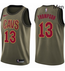 Mens Nike Cleveland Cavaliers 13 Tristan Thompson Swingman Green Salute to Service NBA Jersey Mens Nike Cleveland Cavaliers 13 Tristan Thompson Swingman Green Salute to Service NBA Jersey