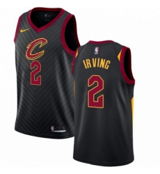 Mens Nike Cleveland Cavaliers 2 Kyrie Irving Authentic Black Alternate NBA Jersey Statement Edition Mens Nike Cleveland Cavaliers 2 Kyrie Irving Authentic Black Alternate NBA Jersey Statement Edition