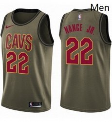 Mens Nike Cleveland Cavaliers 22 Larry Nance Jr Swingman Green Salute to Service NBA Jersey Mens Nike Cleveland Cavaliers 22 Larry Nance Jr Swingman Green Salute to Service NBA Jersey
