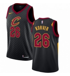 Mens Nike Cleveland Cavaliers 26 Kyle Korver Authentic Black Alternate NBA Jersey Statement Edition Mens Nike Cleveland Cavaliers 26 Kyle Korver Authentic Black Alternate NBA Jersey Statement Edition