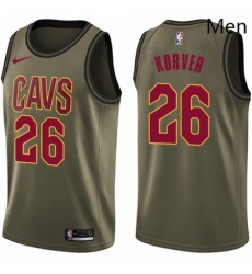 Mens Nike Cleveland Cavaliers 26 Kyle Korver Swingman Green Salute to Service NBA Jersey Mens Nike Cleveland Cavaliers 26 Kyle Korver Swingman Green Salute to Service NBA Jersey