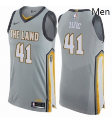 Mens Nike Cleveland Cavaliers 41 Ante Zizic Authentic Gray NBA Jersey City Edition Mens Nike Cleveland Cavaliers 41 Ante Zizic Authentic Gray NBA Jersey City Edition