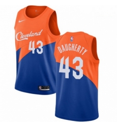 Mens Nike Cleveland Cavaliers 43 Brad Daugherty Swingman Blue NBA Jersey City Edition Mens Nike Cleveland Cavaliers 43 Brad Daugherty Swingman Blue NBA Jersey City Edition