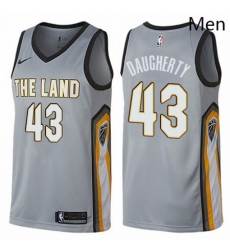 Mens Nike Cleveland Cavaliers 43 Brad Daugherty Swingman Gray NBA Jersey City Edition Mens Nike Cleveland Cavaliers 43 Brad Daugherty Swingman Gray NBA Jersey City Edition