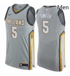 Mens Nike Cleveland Cavaliers 5 JR Smith Authentic Gray NBA Jersey City Edition Mens Nike Cleveland Cavaliers 5 JR Smith Authentic Gray NBA Jersey City Edition