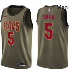 Mens Nike Cleveland Cavaliers 5 JR Smith Swingman Green Salute to Service NBA Jersey Mens Nike Cleveland Cavaliers 5 JR Smith Swingman Green Salute to Service NBA Jersey