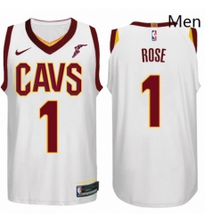 Nike NBA Cleveland Cavaliers 1 Derrick Rose Jersey 2017 18 New Season White Jersey Nike NBA Cleveland Cavaliers 1 Derrick Rose Jersey 2017 18 New Season White Jersey