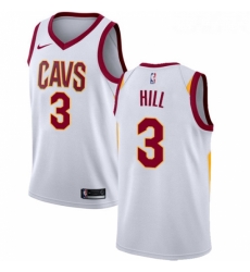 Womens Nike Cleveland Cavaliers 3 George Hill Swingman White NBA Jersey Association Edition Womens Nike Cleveland Cavaliers 3 George Hill Swingman White NBA Jersey Association Edition
