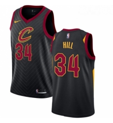 Womens Nike Cleveland Cavaliers 34 Tyrone Hill Swingman Black Alternate NBA Jersey Statement Edition Womens Nike Cleveland Cavaliers 34 Tyrone Hill Swingman Black Alternate NBA Jersey Statement Edition
